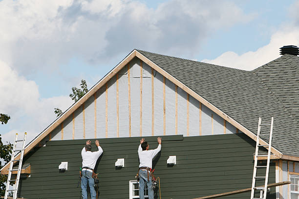Professional Emergency Siding Repair technician working in Cardington, OH